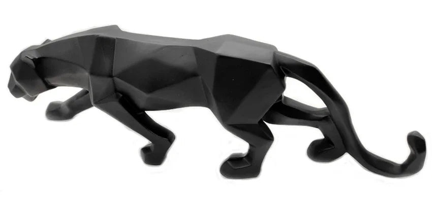 Escultura Pantera Geométrica