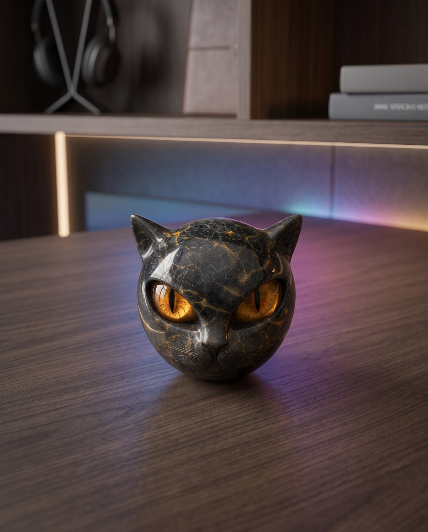 Escultura Cabeça de Gato