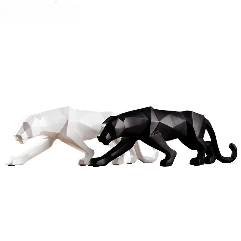 Escultura Pantera Geométrica