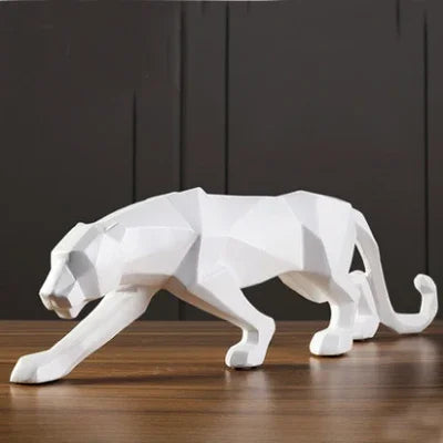Escultura Pantera Geométrica