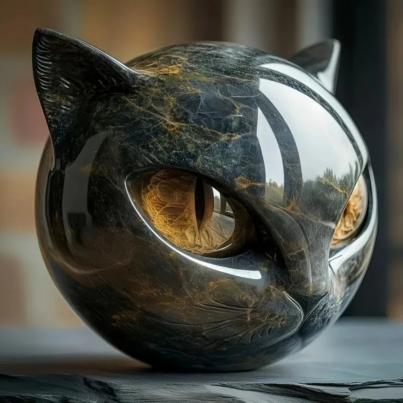 Escultura Cabeça de Gato