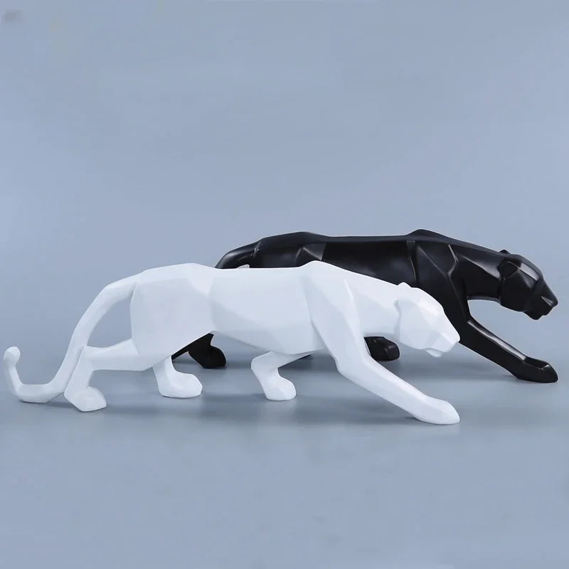 Escultura Pantera Geométrica