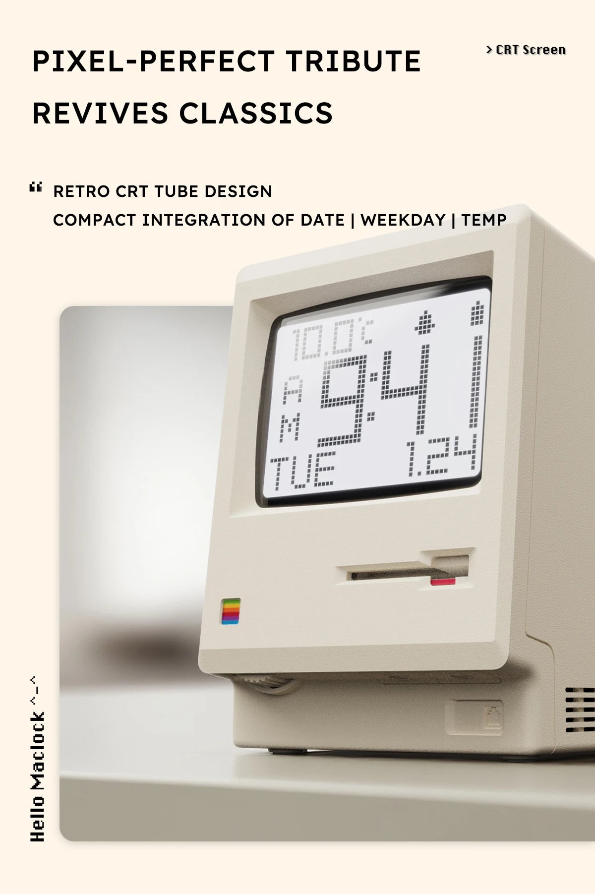 Despertador Retrô Macintosh