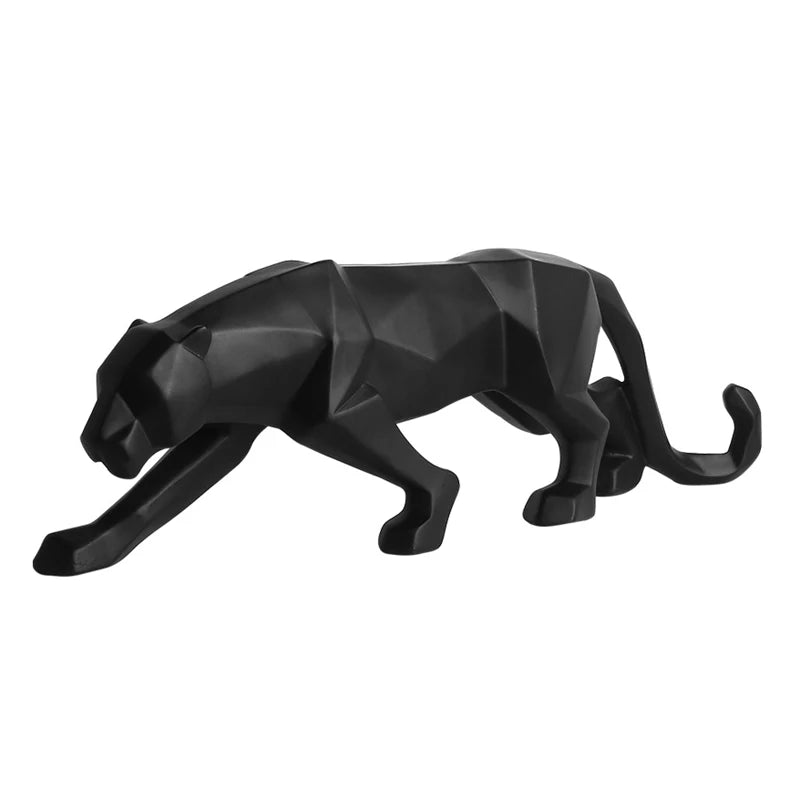 Escultura Pantera Geométrica