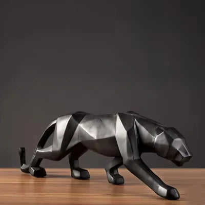 Escultura Pantera Geométrica