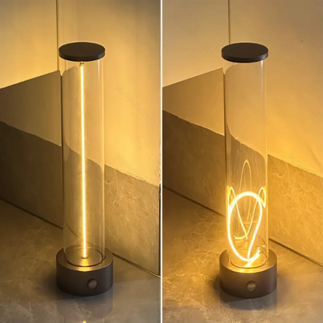 Luminária de Filamento Recarregável em Alumínio