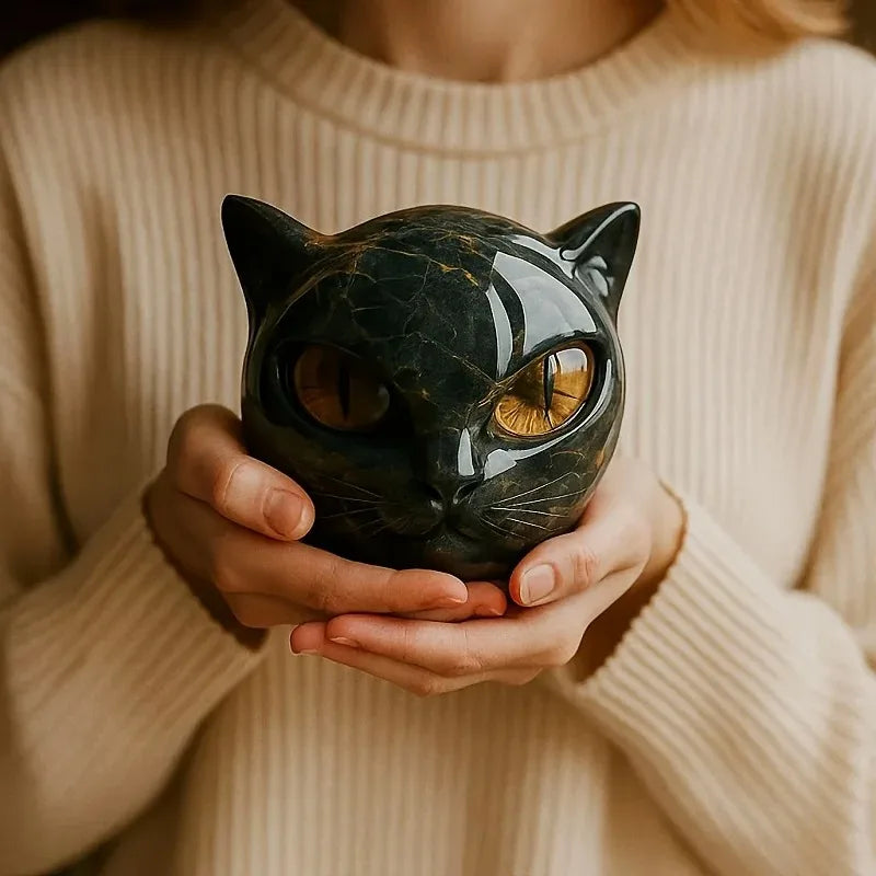 Escultura Cabeça de Gato