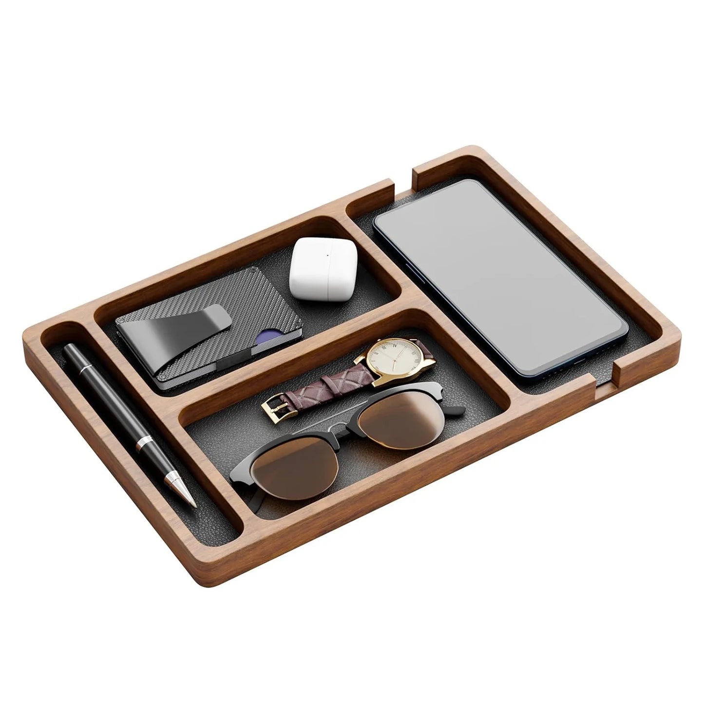 Bandeja Organizadora de Mesa em Madeira