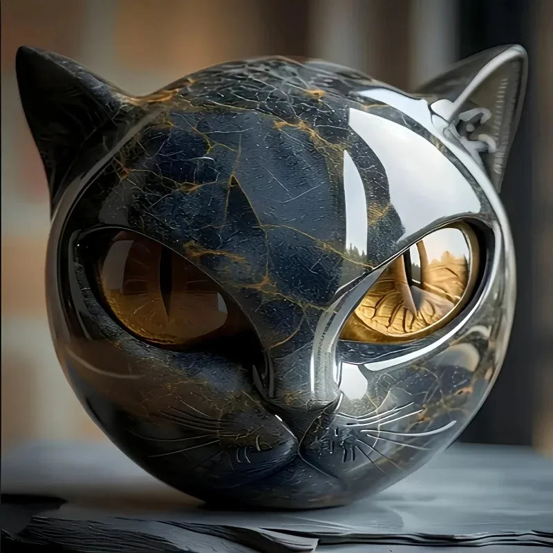 Escultura Cabeça de Gato