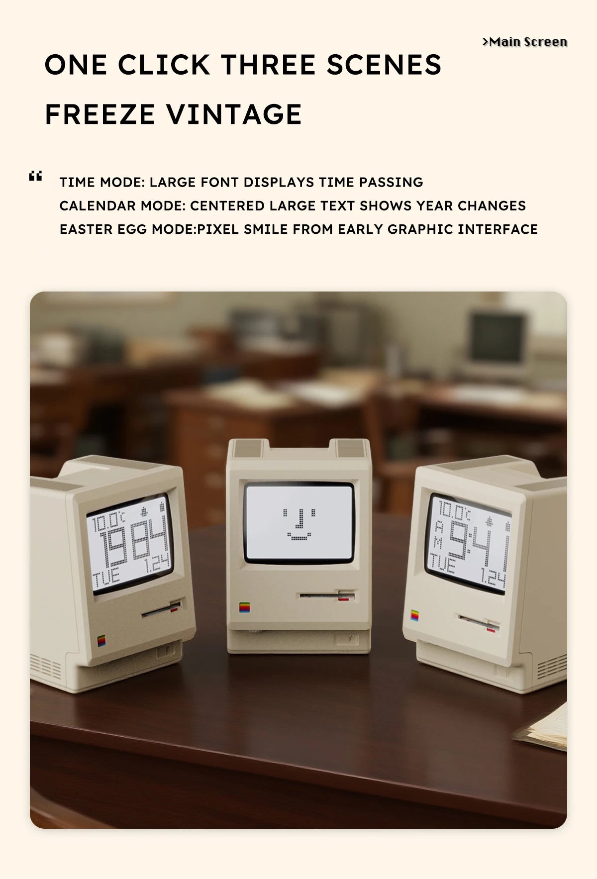 Despertador Retrô Macintosh